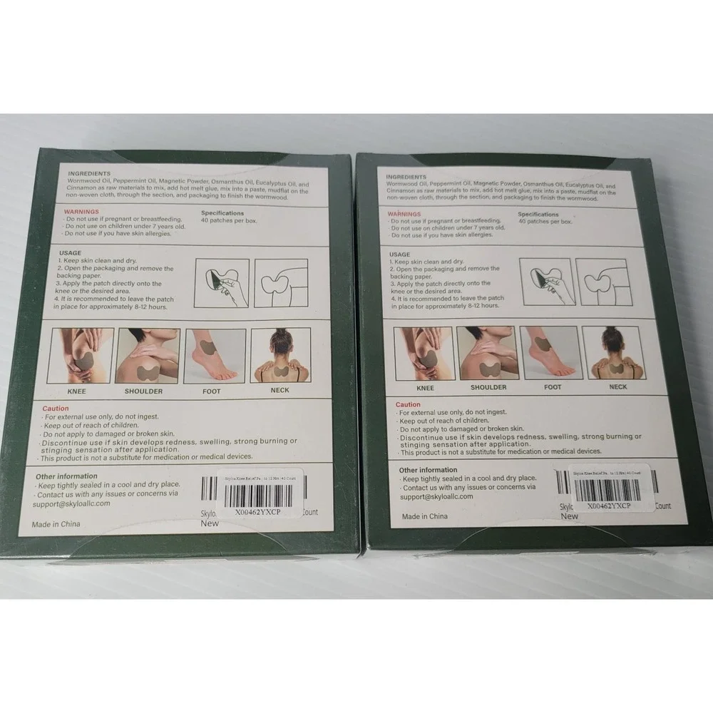 2 Packs - Noelle Herbal Knee Therapy Patches for Instant Knee Pain Relief NEW